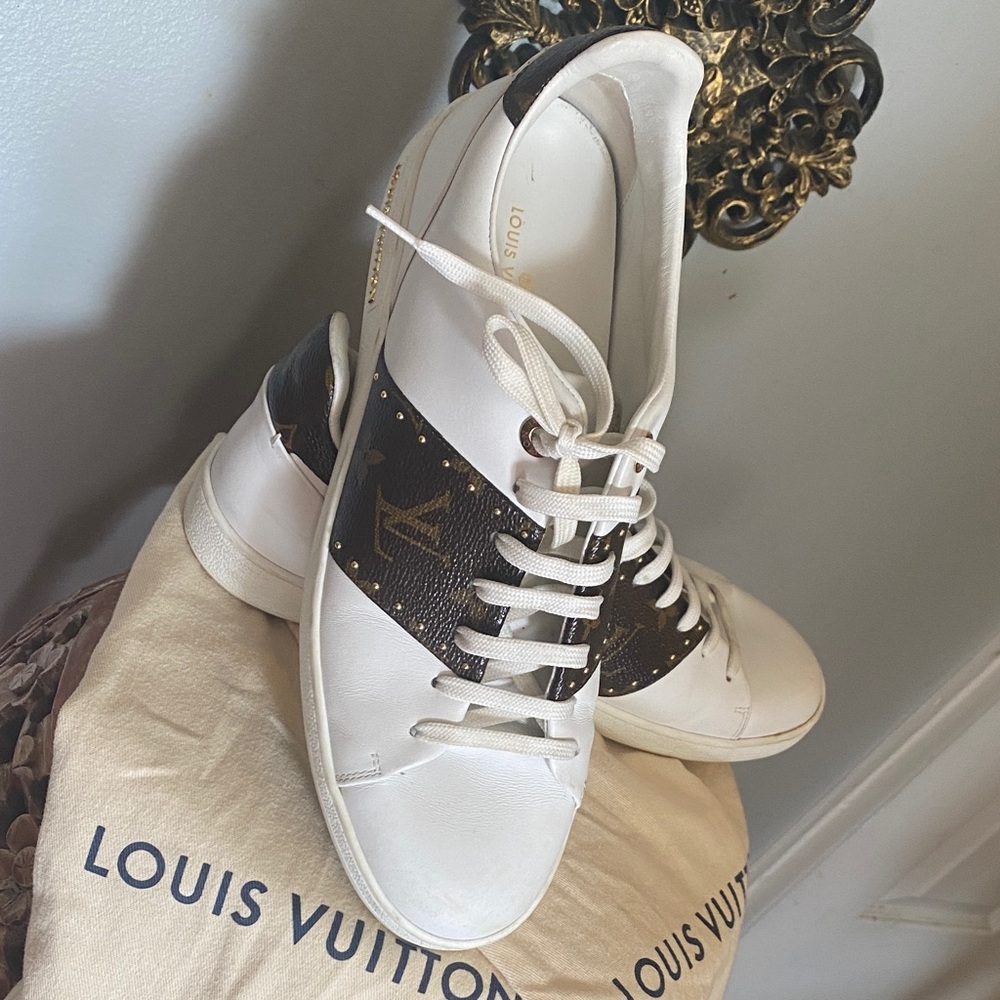 ❤️‍🔥💝👟🌹Louis Vuitton White and Brown Women's Sneakers size10.5(41) 😎